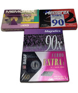  4 Cassette Tapes 60-110 Minutes Memorex, BASF, Magnetics New Sealed - £20.19 GBP