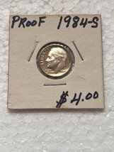 1984 S Proof Roosevelt Dime in Uncirculated Condition in Coin-Flip - £0.79 GBP