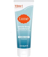 Lume Whole Body Deodorant Invisible Cream Tube 72 Hour Odor Control Alum... - $37.77