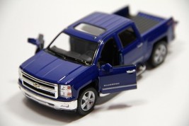 New 5&quot; 2014 Chevrolet Silverado Truck Diecast Model Toy 1:46 Chevy Blue Gift Kid - $15.58