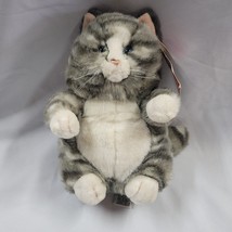 Vtg Russ Prudence Cat Gray Striped Tabby Blue Eyes Plush Stuffed Animal ... - $44.54