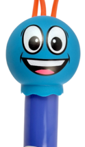Emoji Wiggly Pumper Ja-Ru Summer Water Fun Pool Pump Toy Blue Rubber Smiley Jaru - £11.98 GBP