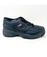 Skidbuster Slip Resistant Footwear Black Mens Wide Leather Work Shoes S5050 - $19.95