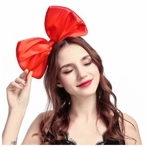 Huge Bow Headband Big Bowknot Hair Bands Headpiece Women Bow Hairband Hair Hoop  - £19.82 GBP