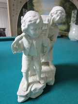 Antique German Figurine Planter Two Children Paris Ceramic [*1ST] - £155.80 GBP