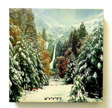Springbok Winter in the Mountains Yosemite Valley Waterfall 500 PC Exc. ... - $31.00