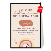 Spanish Therapy Counseling ConfidentialityAgreement Poster Mental Health Posters - £12.82 GBP