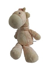 Aurora baby giraffe plush pink and white 12&quot; Stuffed Animal - £16.27 GBP