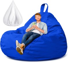 Meonum Stuffed Animal Storage Bean Bag Chair Cover, Dark Blue,61.4 X 54 ... - $812.36 MXN