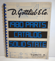 Gottlieb 1980 Pinball Machine Parts Catalog + Price List For Electronic ... - £48.90 GBP