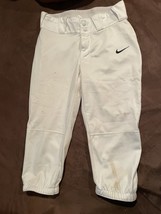 Nike Pro Softball Pants Dri-Fit Women&#39;s Size Small White S - $22.00