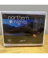 New Northern Nights Lilac Twin Sheet Set 100% Egyptian Cotton 2005 QVC - $912.78 MXN