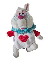 Disney Store Exclusive Alice In Wonderland White Rabbit 16&quot; Plush Retired No Hor - £7.61 GBP