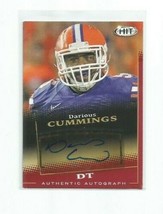 Darious Cummings (Florida) 2015 Sage Hit Red Certified Autographed Card #A144 - £3.97 GBP