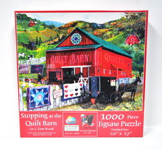 Stopping at the Quilt Barn Jigsaw Puzzle 1000 Piece - £10.18 GBP