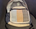 Handmade Pure Himalayan Hemp Backpack Travel Hippie Hemp Padded Compartm... - $57.42