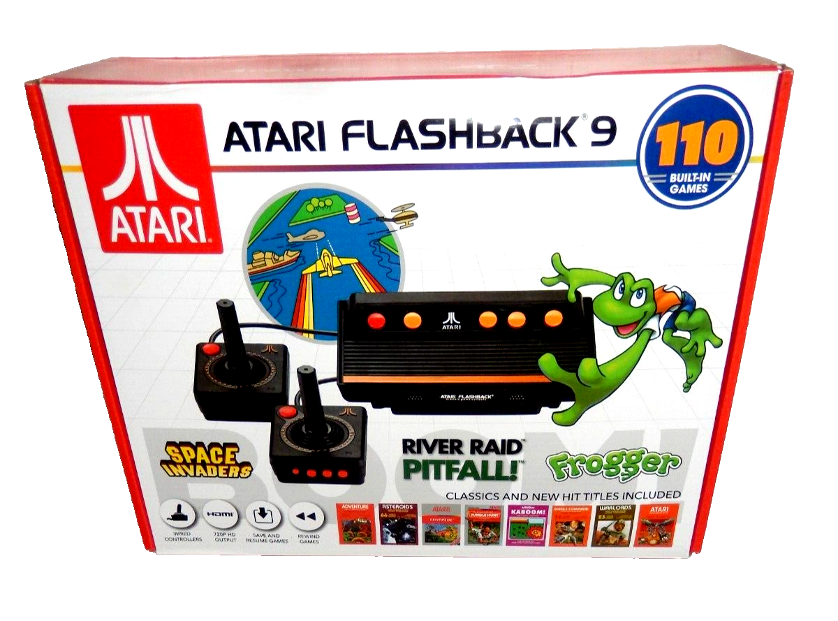 Atari Flashback 9 AR3050 HDMI Game Console 110 Games & Two Wired Controllers - $90.00