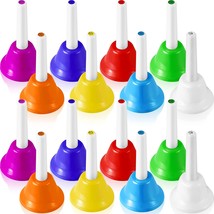 16 Pcs 8 Note Diatonic Metal Hand Bells For Kids Christmas Gift Musical Instrume - £51.67 GBP