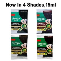 Streax Insta Shampoo Hair Color, Now Color Your Hair Justin 5 Minutes,15ml - £10.51 GBP+
