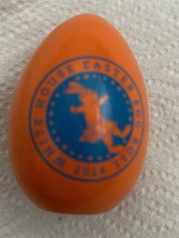 OBAMA 2014 WHITE HOUSE ORANGE  EASTER EGG WOOD SIGNATURE BARACK DEMOCRAT... - €12,20 EUR