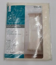 Style Selections ~ 59&quot; X 72&quot; Sheer Door Panel Eggshell Curtain 100% Poly... - £7.99 GBP