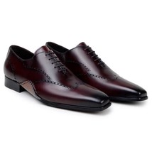Belvedere Men's Shoes Otto Italian Calf Leather opanka Ant. Burgundy image 3