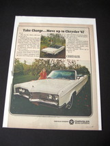 Vintage Chrysler Color Advertisement - 1967 Chrysler Color Ad - £10.38 GBP