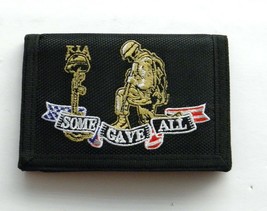 Kia Killed In Action Honor Heavy Duty Nylon Embroidered Wallet Trifold - £7.66 GBP