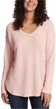 Vintage America Womens Thermal Cozy Top Size Large Color Peachy Pink - £21.50 GBP