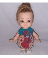Horsman Dolls Inc 1967 Doll 6 Inch Rooted Hair Key In Back Wound To Tight - $24.99