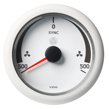 Veratron 3-3/8&quot; (85MM) ViewLine Synchronizer -500/+500 RPM - 8 to 32V - White Di - £70.78 GBP