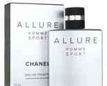 CHANEL Allure Homme Sport Eau de Toilette Cologne Spray 1.7oz 50ml SEALE... - £102.11 GBP
