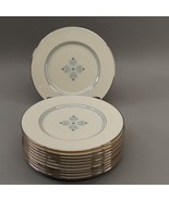 Lenox Charmaine 8&quot; Salad / Dessert Plates Platinum Rim Excellent Conditi... - $13.11 CAD