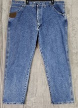 Wrangler Riggs Jeans Mens 46 X 30 Blue Cool Vantage Distressed Grunge Wo... - $45.53