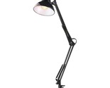 32&quot; Multi-Joint Desk Lamp With Metal Clamp, Black, Led Bulb Included, On... - £44.63 GBP