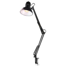 32&quot; Multi-Joint Desk Lamp With Metal Clamp, Black, Led Bulb Included, On/Off Rot - £45.94 GBP