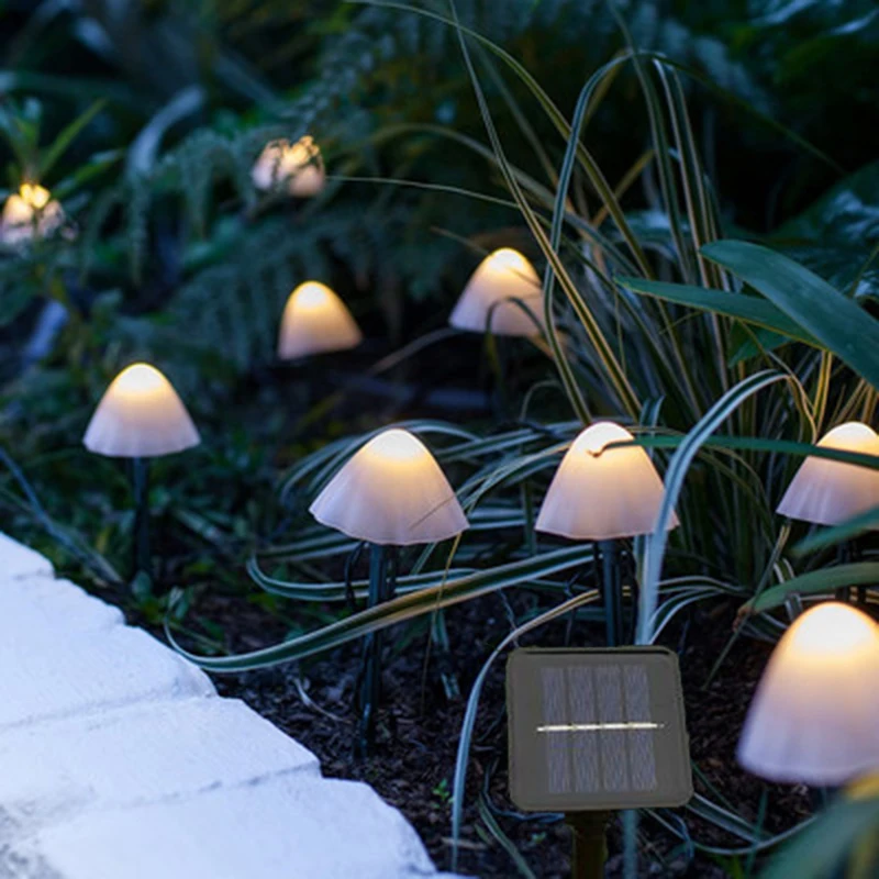 Solar mushroom light 5 meters 20LED / 3.5M 10 LED waterproof outdoor flower ring - £167.84 GBP