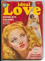 Ideal Love 7/1942-Columbia-pin-up portrait love triangle cover-Grace Mitchell... - $101.85