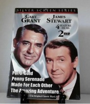  DVD Silver Screen Series - Cary Grant/James Stewart 2 Disc Set Sealed - £5.88 GBP