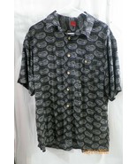 Men&#39;s Junction West Shirt Short Sleeve Gray Floral Large - $11.03