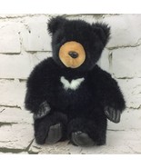 Vintage Black Bear Plush Teddy Small Of The Wild Wildlife Artists 1995  - £9.48 GBP