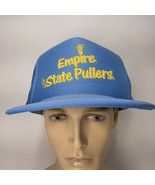 LIGHT BLUE VINTAGE MESH BACK SNAPBACK EMPIRE STATE PULLERS TRUCKER HAT N... - $11.87