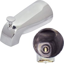 Tub Spout With Front Diverter, 1/2 Inch Ips Female Front End Thread, 5-1/4 Inch - £24.34 GBP