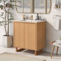 30 Bathroom vanity Set with Sink, Combo Cabinet, Bathroom Storage Cabine... - $434.75