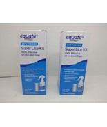 2 PK Equate Super Lice Kit 100% Effective Lice/Eggs 4.05oz FREE SHIPPING... - $61.11 CAD