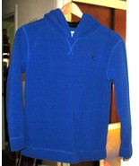 Youth Blue Fleece Hooded Sweatshirt Size L (10 - 12) - £11.85 GBP