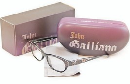 New Authentic John Galliano Eyeglasses Frame JG5003 005 Plastic Black Newspaper - $149.52