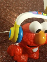 Sesame Street Elmo Let&#39;s Dance Hasbro  Musical RED Elmo With Headphones - works - £7.74 GBP