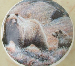 Ceramic Cabinet Knobs American Grizzley #2 Wildlife - £4.15 GBP
