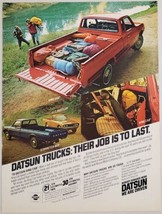 1979 Print Ad Datsun King Cab Pickup Trucks, LI&#39;L Hustler, Stretch Bed - £10.52 GBP